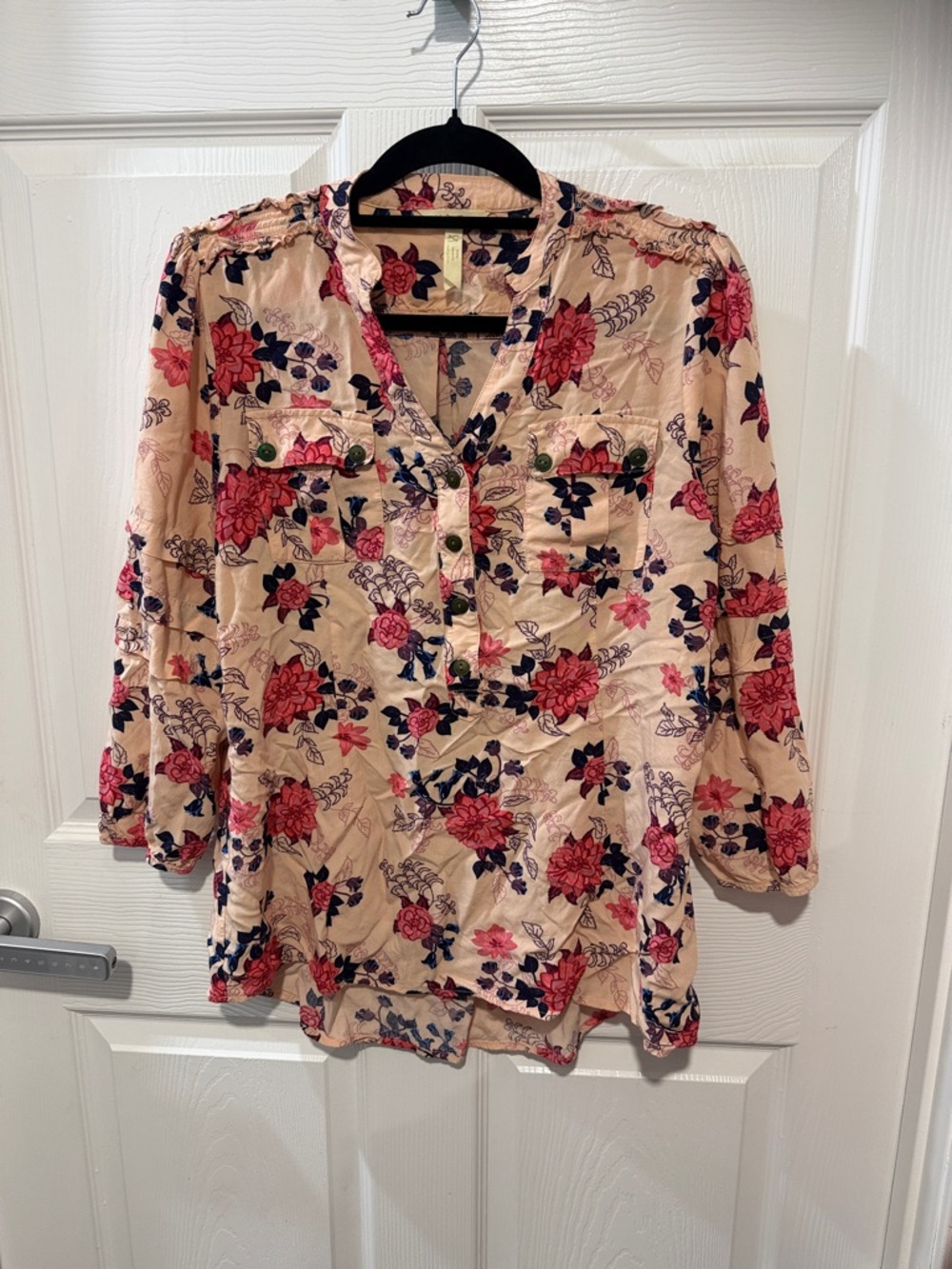 Matilda Jane Floral Blouse - Pink and Red